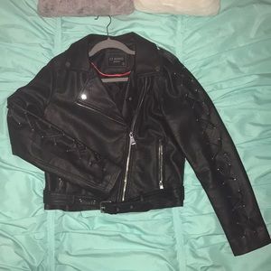 Faux leather jacket